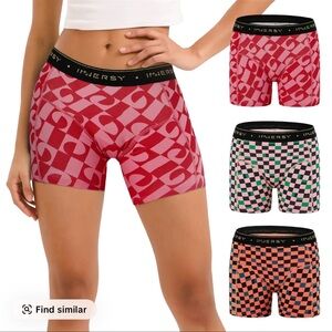 Women's Patterned Boxers - Red and Pink
